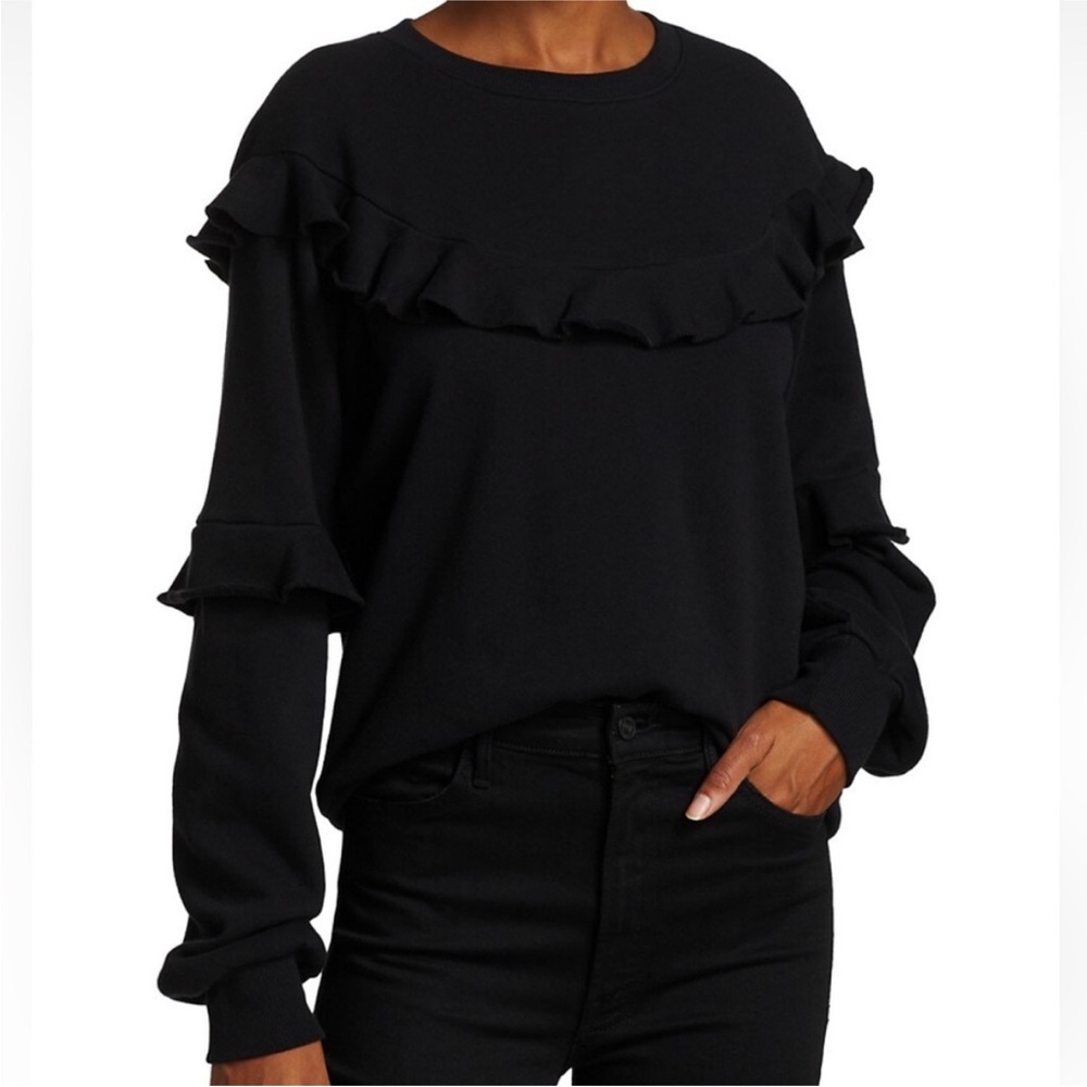 Nation LTD Cheyenne Ruffled Sweatshirt Size Small